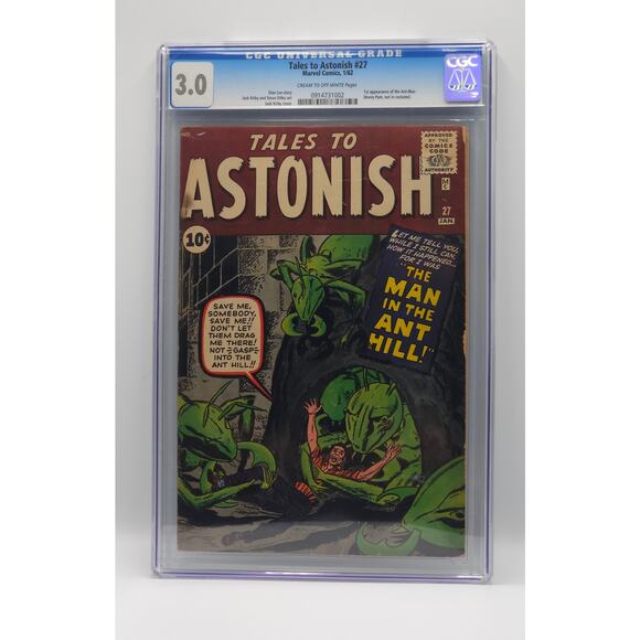 Tales to astonish #27 cgc 3.0 key issue!  1st app antman silver age comic - Picture 1 of 2
